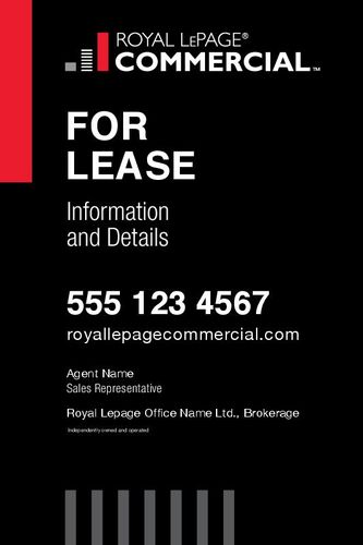 Royal LePage Commercial - 4x6 - Single - Black
