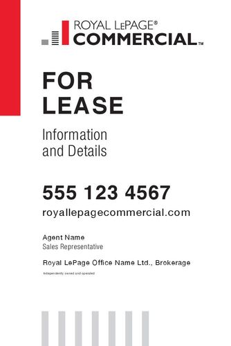 Royal LePage Commercial - 4x6 - Single - White