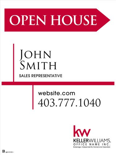 KW - Sandwich Board - White - 18x24