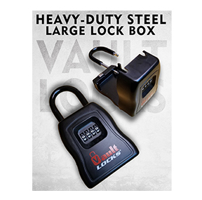 VaultLOCKS® Heavy-Duty Steel Lock Box - HS